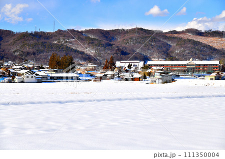 浅科中学校周辺を望む(長野県佐久市)【2024.2】 111350004