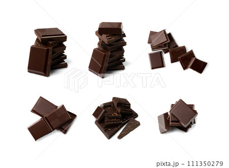 Broken Chocolate Bar Isolated Broken Chocolate Bar Isolated 111350279