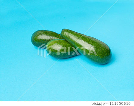Avocado Isolated, Whole Avokado, Green Avocados Slice, Fresh Alligator Pear, Long Avocado Fruit Avocado Isolated, Whole Avokado, Green Avocados Slice, Fresh Alligator Pear, Long Avocado Fruit 111350616