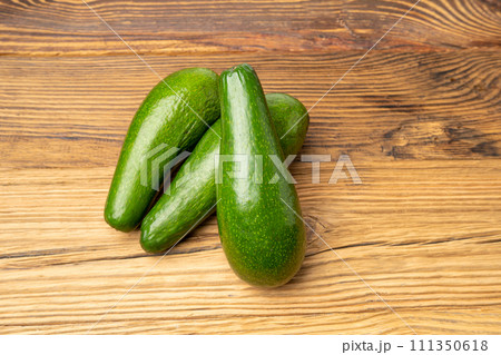 Avocado Isolated, Whole Avokado, Green Avocados Slice, Fresh Alligator Pear, Long Avocado Fruit Avocado Isolated, Whole Avokado, Green Avocados Slice, Fresh Alligator Pear, Long Avocado Fruit 111350618