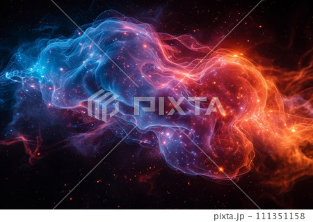 シナプスの光芒: 想像力を映す活動的な脳神経のダイナミックなイメージ AI画像 21 111351158