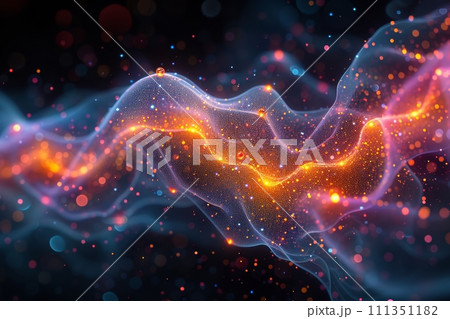 シナプスの光芒: 想像力を映す活動的な脳神経のダイナミックなイメージ AI画像 41 111351182