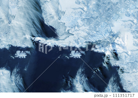 Antarctica from space. Elements of this image furnished by NASA Antarctica from space. Elements of this image furnished by NASA 111351717