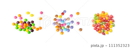 Small Round Candies Isolated Small Round Candies Isolated 111352323