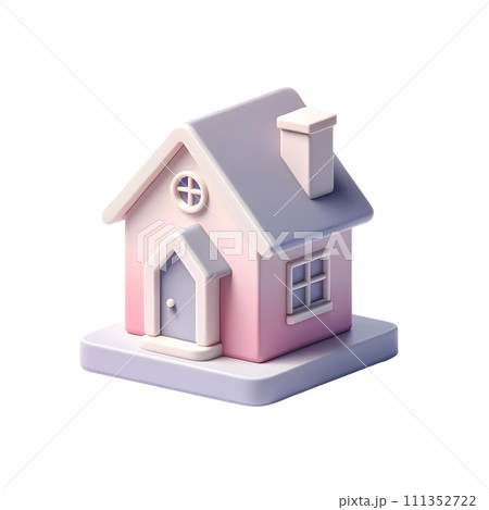small house with red roof 111352722