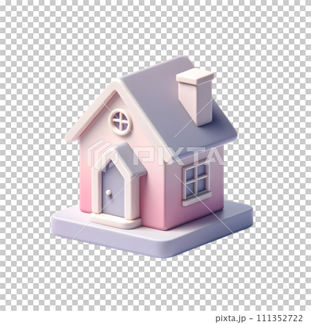 small house with red roof 111352722