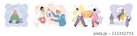 Social relationship vector illustration. Human relationships shape our identity and contribute to personal growth Solidarity among community members creates sense unity and belonging Respect Social relationship vector illustration. Human relationships shape our identity and contribute to personal growth Solidarity among community members creates sense unity and belonging Respect 111352733