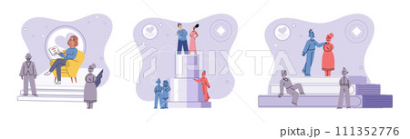 Social relationship vector illustration. Helping others is powerful way to make positive impact in community International cooperation promotes cultural exchange and global understanding Society Social relationship vector illustration. Helping others is powerful way to make positive impact in community International cooperation promotes cultural exchange and global understanding Society 111352776