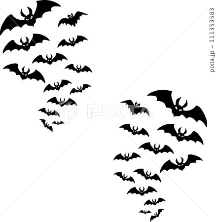 Bat Swarm, Halloween Holiday, Happy Halloween, Vector Illustration File 111353583