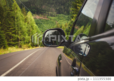 car for traveling with a mountain road car for traveling with a mountain road 111355380