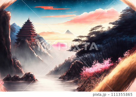 Traditional Chinese Ancient Architecture Scenery Wallpaper 111355865