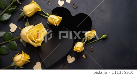 An artistic background with a hearts, valentine concept. An artistic background with a hearts, valentine concept. 111355910