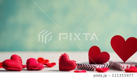 An artistic background with a hearts, valentine concept. An artistic background with a hearts, valentine concept. 111355977