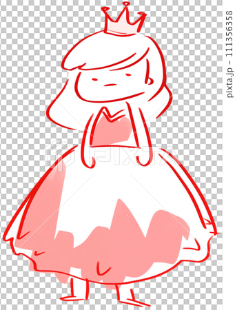 用粗糙的筆觸繪製的公主插圖/人工智慧生成 用粗糙的筆觸繪製的公主插圖/人工智慧生成 111356358