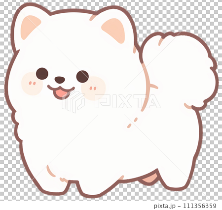 可愛微笑的博美犬/AI生成 111356359