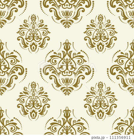 Classic Seamless Vector Fine Pattern With Arabesques 111356911