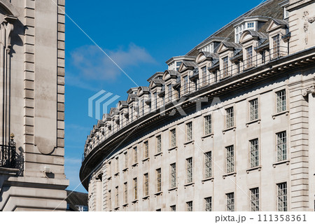 Old buildings in Regent Street in the city of Westminster in London Old buildings in Regent Street in the city of Westminster in London 111358361