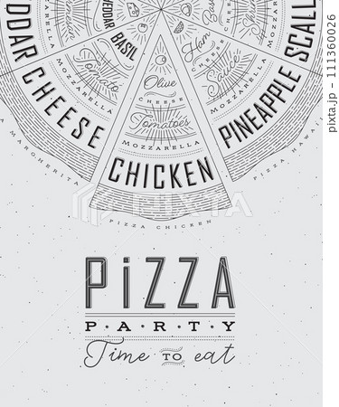 Poster pizza party 111360026