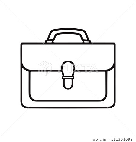 Work Bag icon. briefcase symbol. business bag outline. 111361098