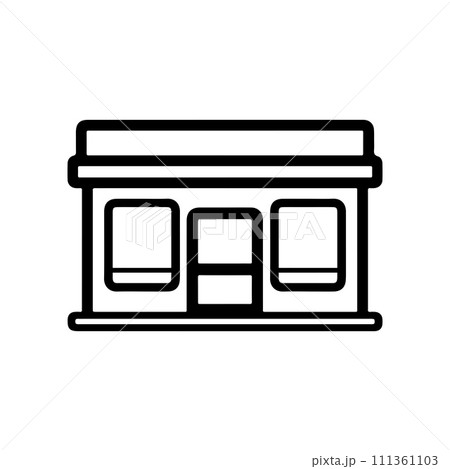 Shop buildings icon. Store marketplace. Vector illustration 111361103