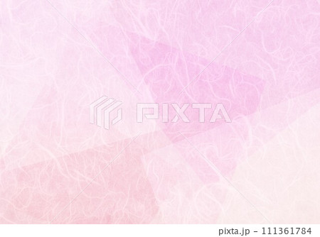 雲龍紙薄ピンク切り紙 111361784