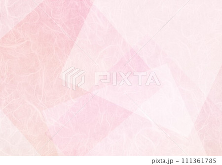 雲龍紙薄ピンク切り紙 111361785