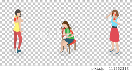3D Isometric Flat Conceptual Illustration of Skin Acne And Allergy, Skincare and Dermatology 3D Isometric Flat Conceptual Illustration of Skin Acne And Allergy, Skincare and Dermatology 111362318