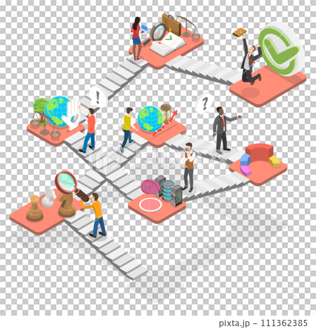 3D Isometric Flat Conceptual Illustration of PESTEL Analysis with Main Objectives, Project Management Approach 3D Isometric Flat Conceptual Illustration of PESTEL Analysis with Main Objectives, Project Management Approach 111362385