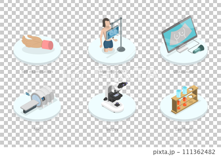 3D Isometric Flat Conceptual Illustration of Diagnosis Of Breast Cancer, Healthcare and Disease Prevention 3D Isometric Flat Conceptual Illustration of Diagnosis Of Breast Cancer, Healthcare and Disease Prevention 111362482