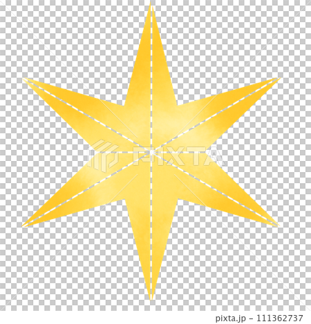 黃星水彩風格插畫 111362737