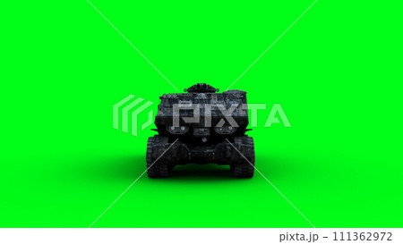 Military futuristic battle car, tank. 3d rendering. 111362972