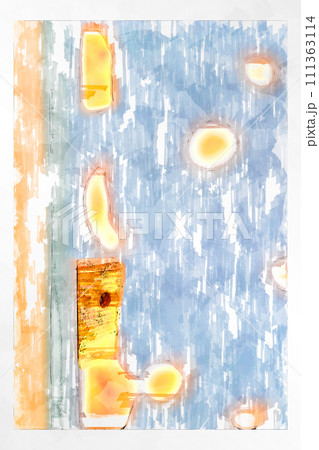 スケッチ風 ボルダリング ボルダリングウォール 壁 木製 ホールド  ボルダリングジム 111363114