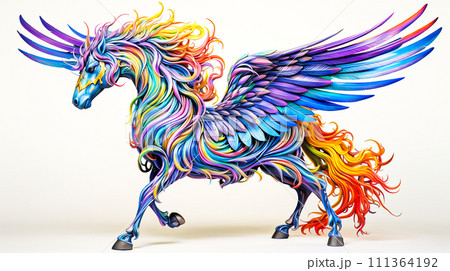 ペガサスのイメージ - image of Pegasus No4-1 - のイラスト素材