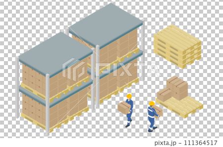 等距圖解：運輸公司倉庫 111364517