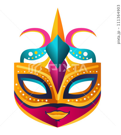 colorful mask icon brazilian festival holiday celebration greeting invitation postcard culture and tradition carnival party colorful mask icon brazilian festival holiday celebration greeting invitation postcard culture and tradition carnival party 111364903
