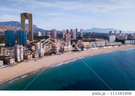 Beach and city Benidorm Beach and city Benidorm 111365906