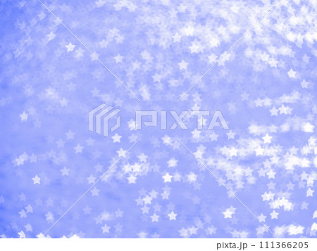 背景素材　お星さま模様のリフレクション　ブルー系　細かい模様 111366205