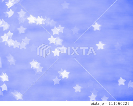 背景素材　お星さま模様のリフレクション　ブルー系　細かい模様 111366225
