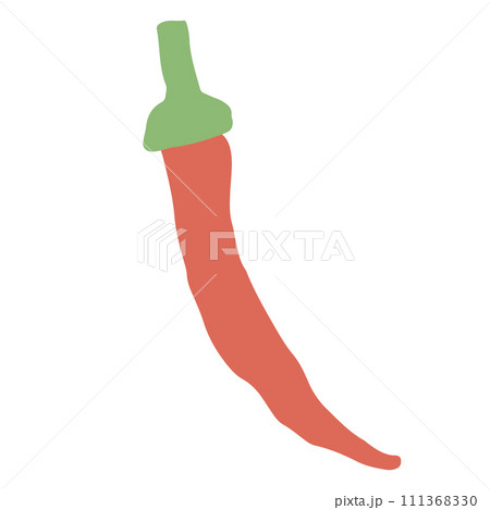 トウガラシのイラスト（名称なし） 111368330