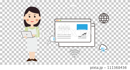 一個女人分析的形象 111368436