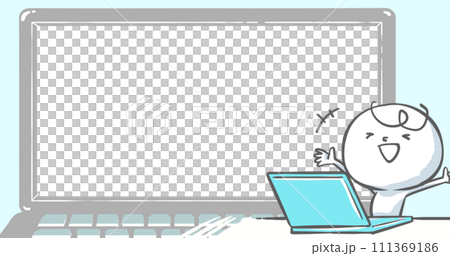 [可以在部落格上使用的眼球]筆記型電腦前欣喜若狂的白人02 111369186