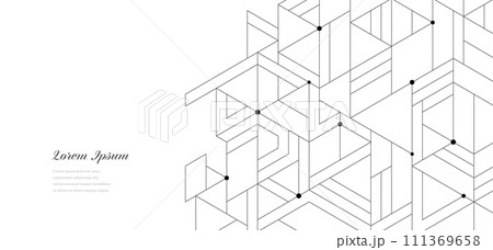 幾何学 抽象 建築 テクノロジー ビジネス 背景 111369658