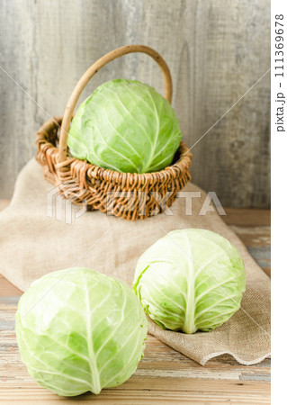 cabbage in the basket cabbage in the basket 111369678