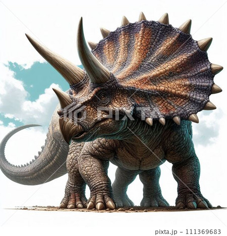 大迫力のトリケラトプス【AI画像】 111369683