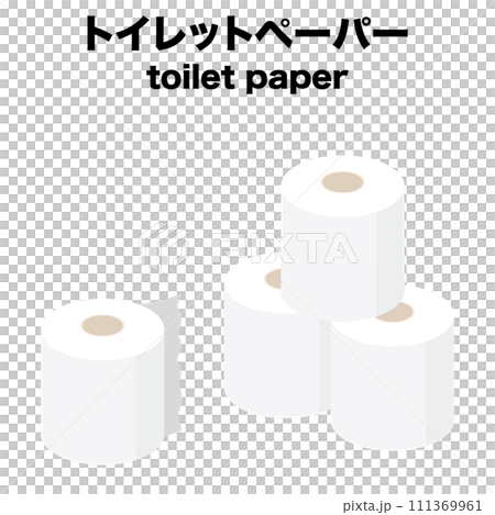 衛生紙的等距圖 111369961