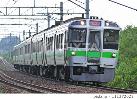 千歳線 島松ー北広島 JR北海道 721系 F-4203編成(札幌) エアポート 千歳線 島松ー北広島 JR北海道 721系 F-4203編成(札幌) エアポート 111372025