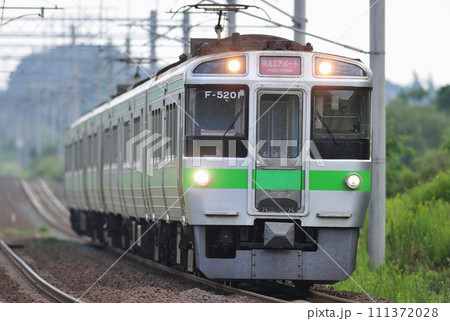 千歳線 島松ー北広島 JR北海道 721系 F-5201編成(札幌) エアポート 千歳線 島松ー北広島 JR北海道 721系 F-5201編成(札幌) エアポート 111372028
