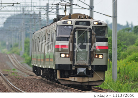 千歳線 島松ー北広島 JR北海道 731系 G-111編成(札幌) 千歳線 島松ー北広島 JR北海道 731系 G-111編成(札幌) 111372050