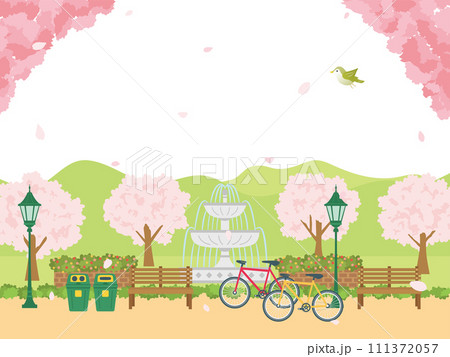 桜の咲く春の公園 111372057