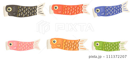 鯉のぼりのイラスト 鯉のぼりのイラスト 111372207